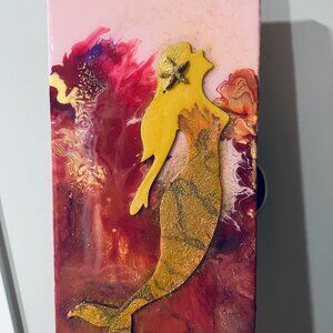 Acrylic fluid pour painting